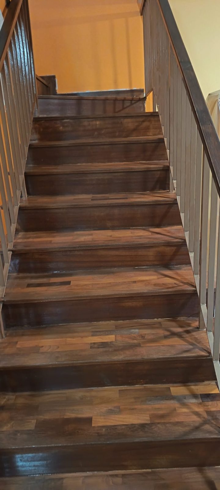 Yio Chu Kang Garden Burmese Teak parquet installation — set out, laid, sanded and varnished